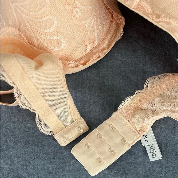 Le Mystere Sophia Women's Lace Full Fit Seamless Bra - Peach - Picture 8 of 14